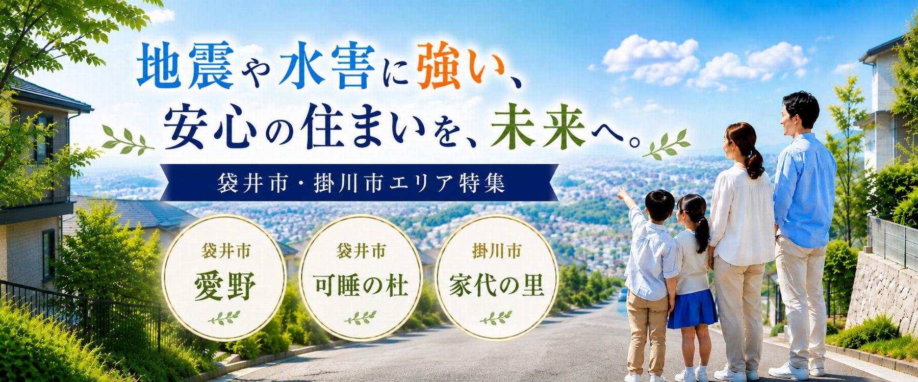 人気「袋井・掛川高台エリア」特集